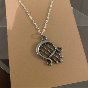 Lyre Charm Necklace